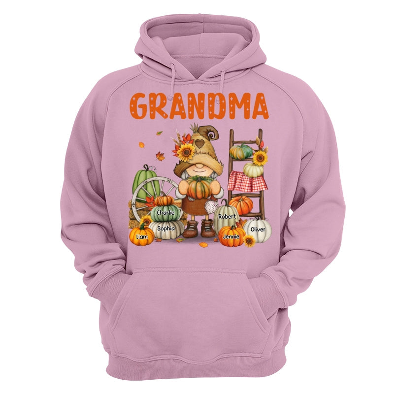 Grandma Mom Fall Season Gnome Personalized Shirt