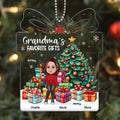 Grandma Mom Favorite Gifts Christmas Personalized Acrylic Ornament